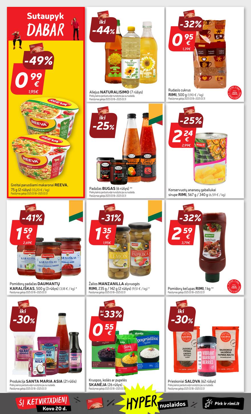 Rimi savaitinis leidinys 12 akcijos nuo 
  2025-03-18 iki 
  2025-03-24 | Leidinukas.lt puslapis 26