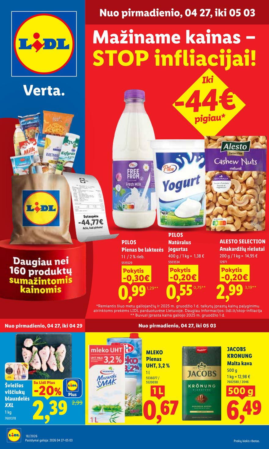 Lidl leidinys naujas akcijos nuo 
  2026-04-27 iki 
  2026-05-03 | Leidinukas.lt puslapis 1