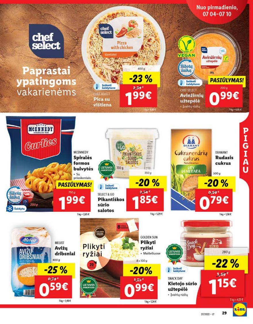 Lidl maisto prekių pasiūlymai akcijos nuo 
  2022-07-04 iki 
  2022-07-10 | Leidinukas.lt puslapis 29