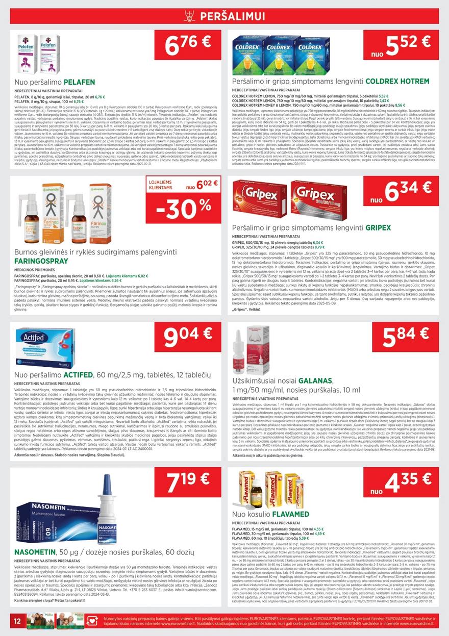 Euro vaistinė katalogas akcijos nuo 
  2025-09-01 iki 
  2025-09-30 | Leidinukas.lt puslapis 12