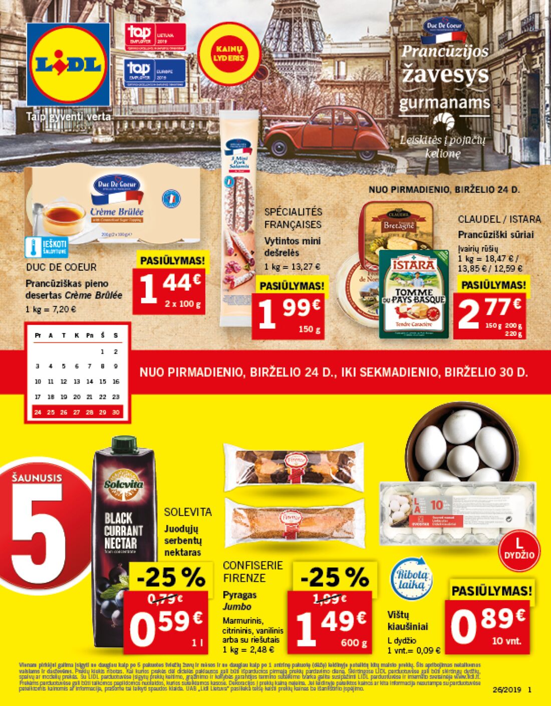 Lidl savaitinis leidinys akcijos nuo 
  2019-06-24 iki 
  2019-07-02 | Leidinukas.lt puslapis 1
