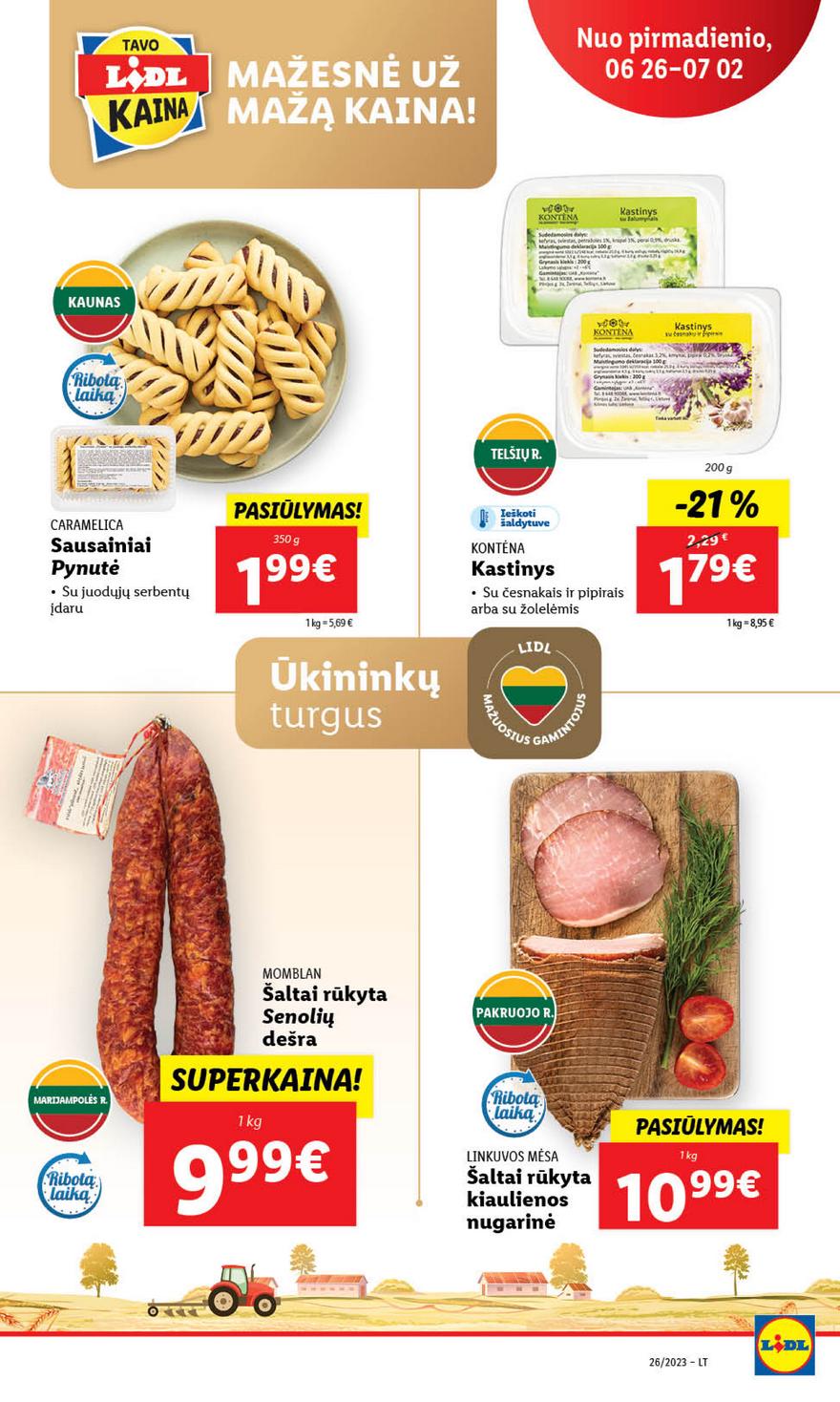 Lidl maisto prekių pasiūlymai akcijos nuo 
  2023-06-26 iki 
  2023-07-02 | Leidinukas.lt puslapis 16