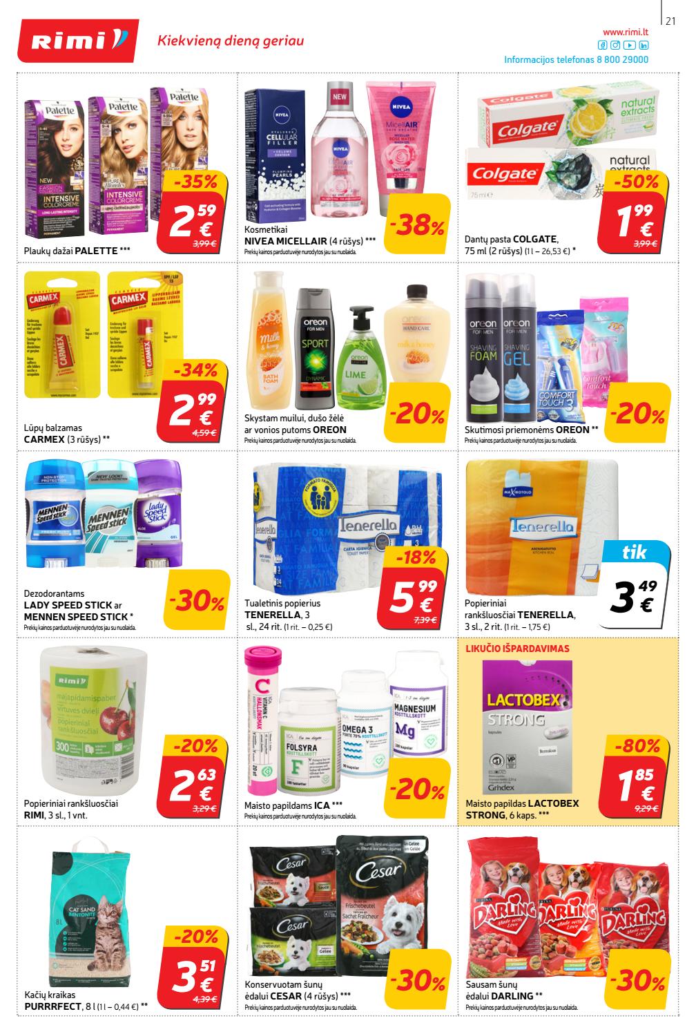 Rimi savaitinis leidinys akcijos nuo 
  2019-10-22 iki 
  2019-10-28 | Leidinukas.lt puslapis 21