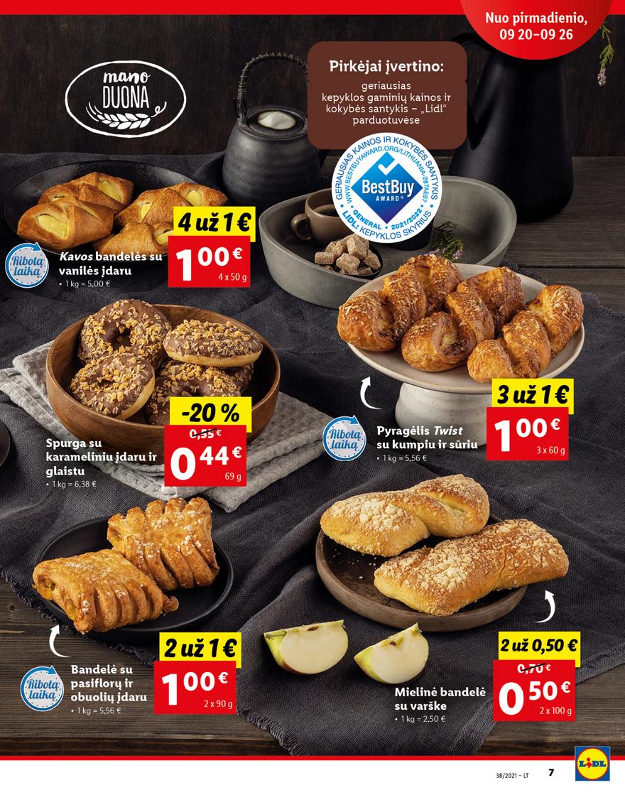 Lidl maisto prekių pasiūlymai akcijos nuo 
  2021-09-20 iki 
  2021-09-26 | Leidinukas.lt puslapis 7