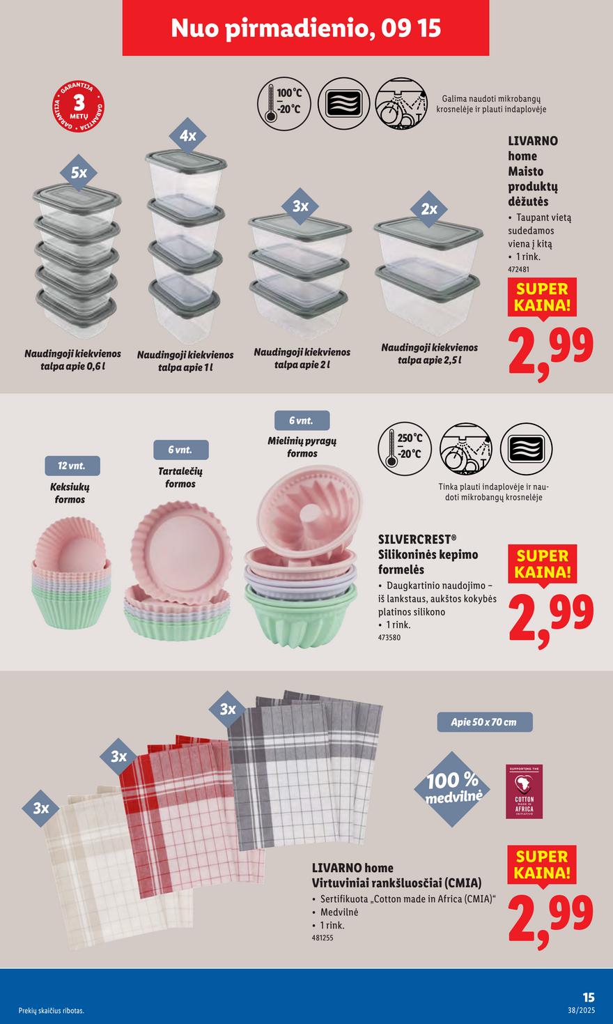 Lidl leidinys akcijos nuo 
  2025-09-15 iki 
  2025-09-21 | Leidinukas.lt puslapis 15
