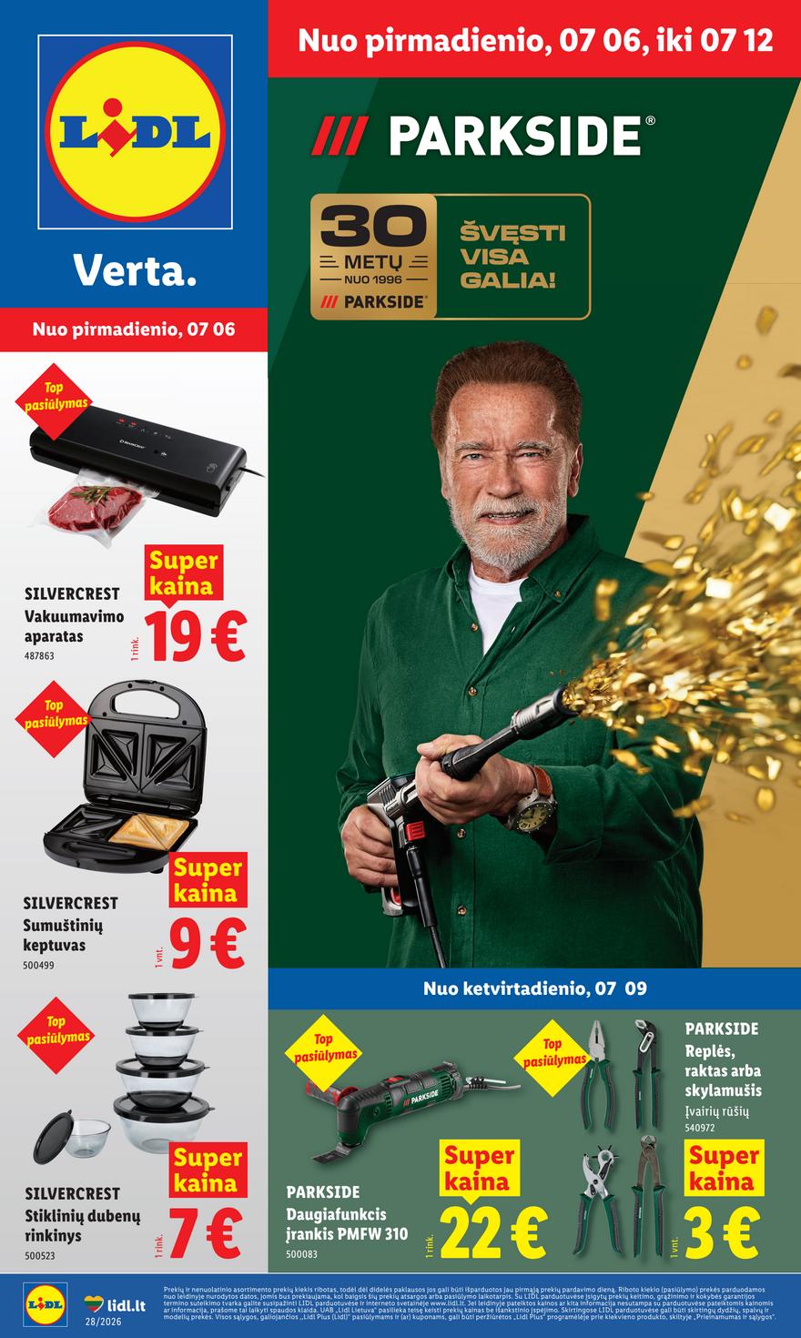 Lidl leidinys akcijos nuo 
  2026-07-06 iki 
  2026-07-12 | Leidinukas.lt puslapis 1