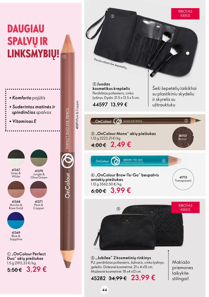 Oriflame katalogas akcijos nuo 
  2023-02-22 iki 
  2023-03-14 | Leidinukas.lt puslapis 44