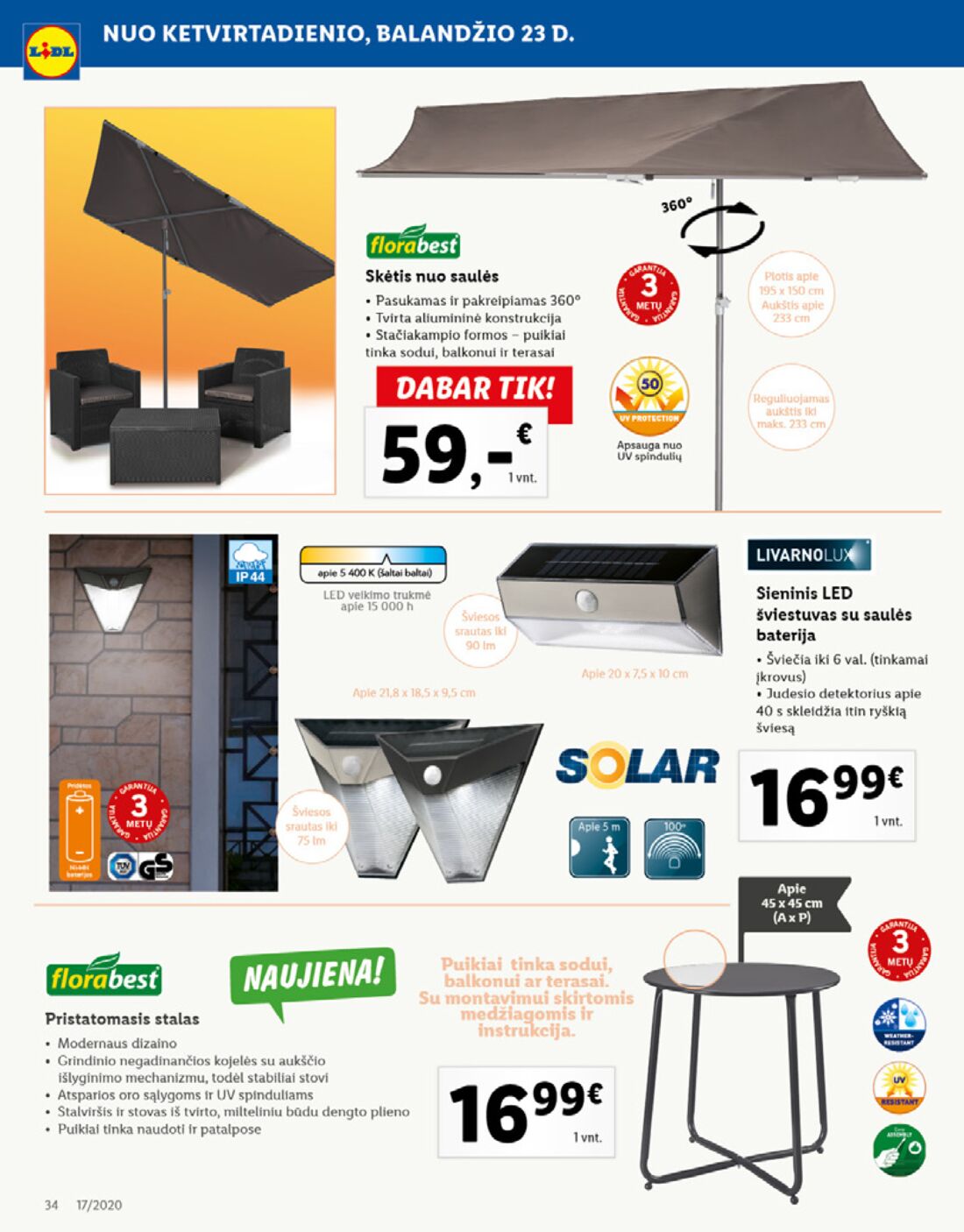 Lidl savaitinis leidinys akcijos nuo 
  2020-04-20 iki 
  2020-04-26 | Leidinukas.lt puslapis 34