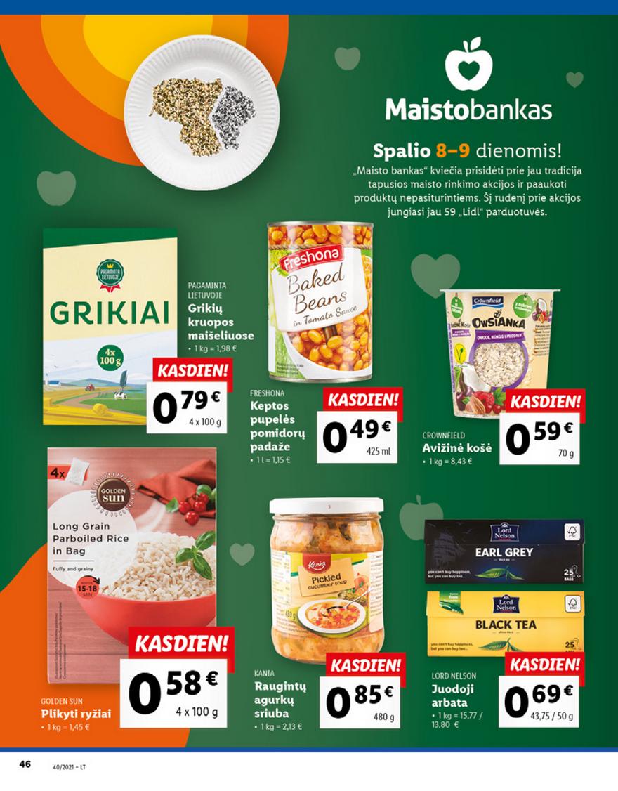 Lidl maisto prekių pasiūlymai akcijos nuo 
  2021-10-04 iki 
  2021-10-10 | Leidinukas.lt puslapis 46