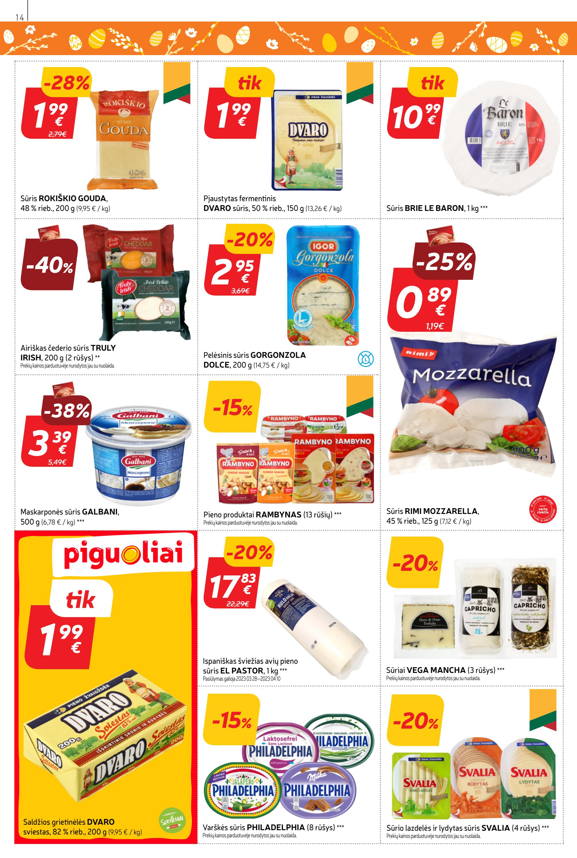 Rimi savaitinis leidinys akcijos nuo 
  2023-03-28 iki 
  2023-04-03 | Leidinukas.lt puslapis 14