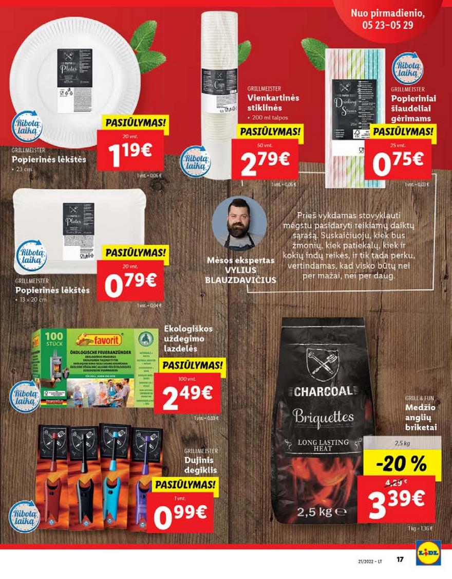 Lidl maisto prekių pasiūlymai akcijos nuo 
  2022-05-23 iki 
  2022-05-29 | Leidinukas.lt puslapis 17