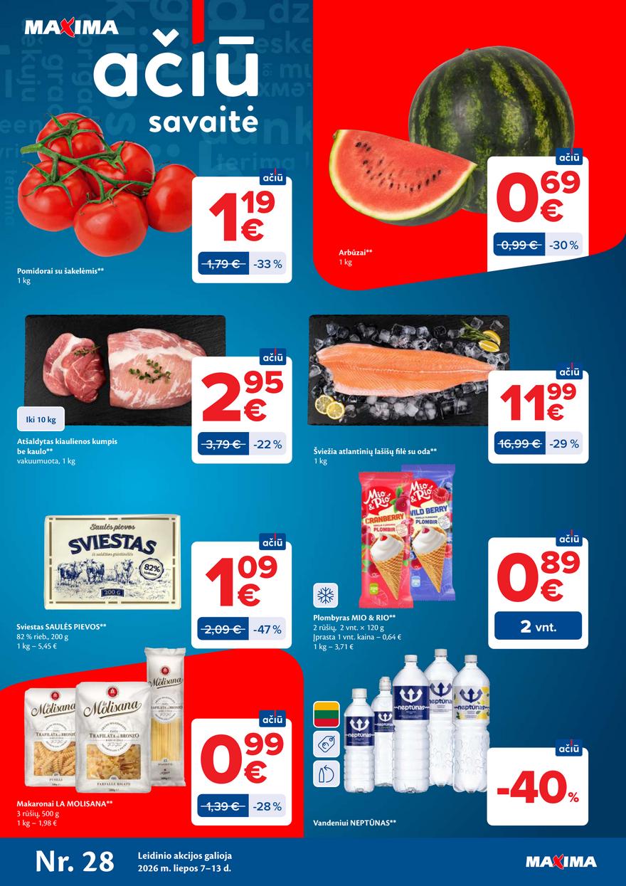 Maxima leidinukas akcijos nuo 
  2026-07-07 iki 
  2026-07-13 | Leidinukas.lt puslapis 1
