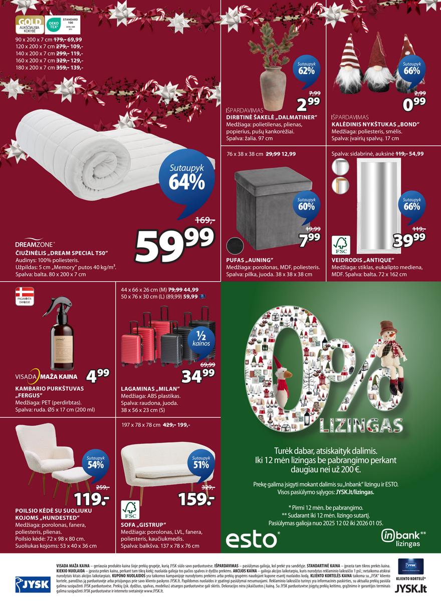 Jysk leidinys akcijos nuo 
  2025-12-02 iki 
  2025-12-15 | Leidinukas.lt puslapis 24
