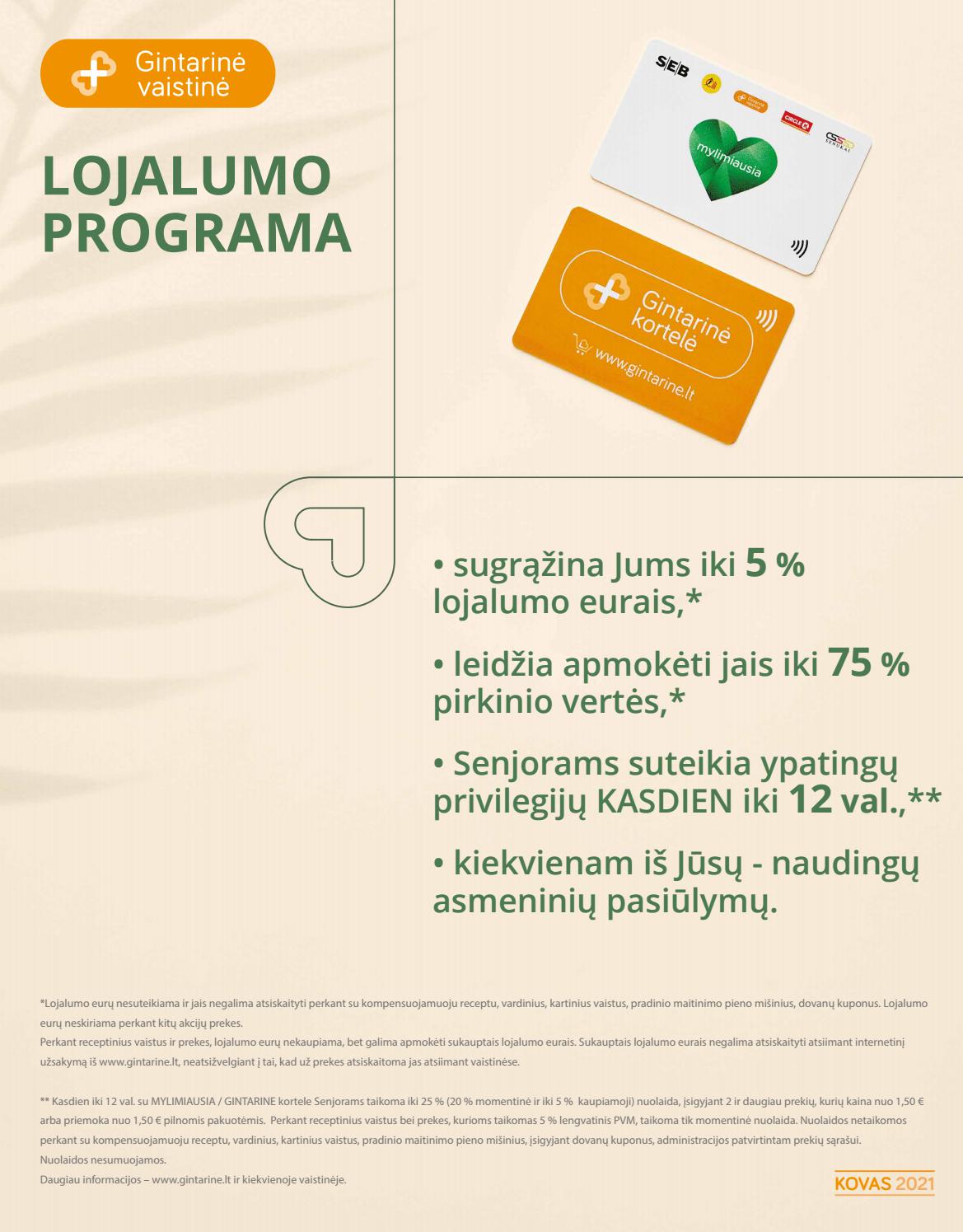 Gintarinė vaistinė leidinys akcijos nuo 
  2021-03-01 iki 
  2021-03-31 | Leidinukas.lt puslapis 1