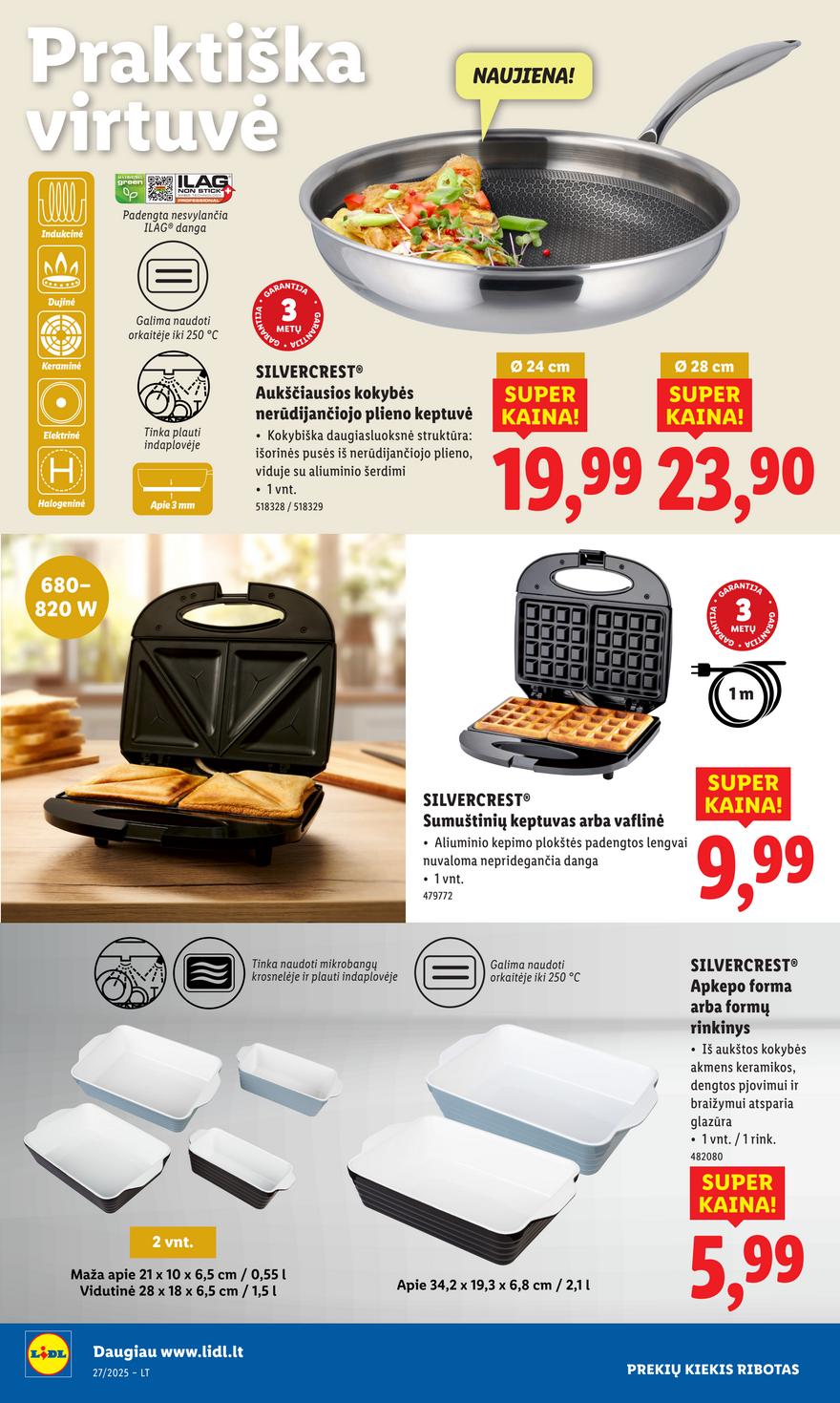 Lidl ne maisto leidinys akcijos nuo 
  2025-06-30 iki 
  2025-07-06 | Leidinukas.lt puslapis 14