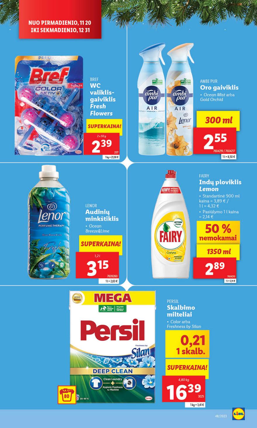Lidl pasiūlymai akcijos nuo 
  2023-11-27 iki 
  2023-12-03 | Leidinukas.lt puslapis 39