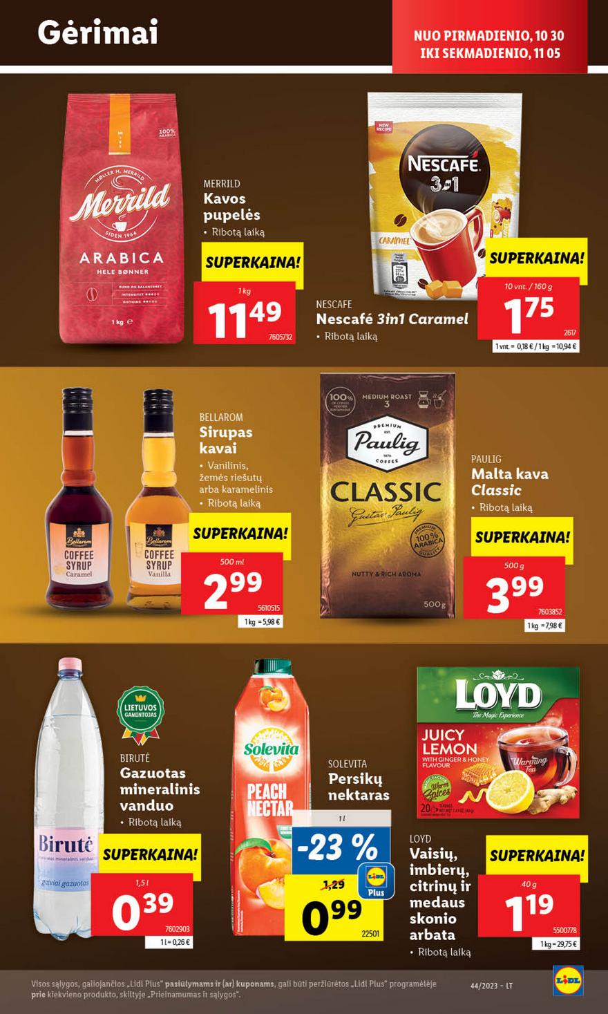 Lidl pasiūlymai akcijos nuo 
  2023-10-30 iki 
  2023-11-05 | Leidinukas.lt puslapis 33