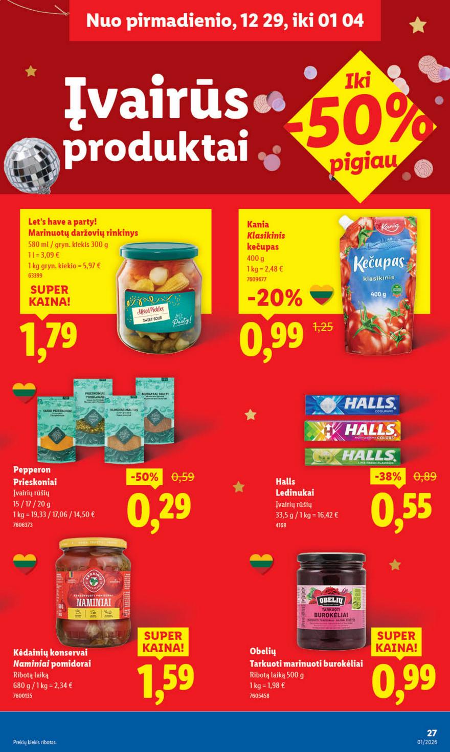Lidl leidinys akcijos nuo 
  2025-12-29 iki 
  2026-01-04 | Leidinukas.lt puslapis 27