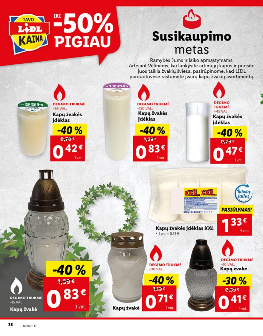 Lidl maisto prekių pasiūlymai akcijos nuo 
  2021-10-04 iki 
  2021-10-10 | Leidinukas.lt puslapis 38