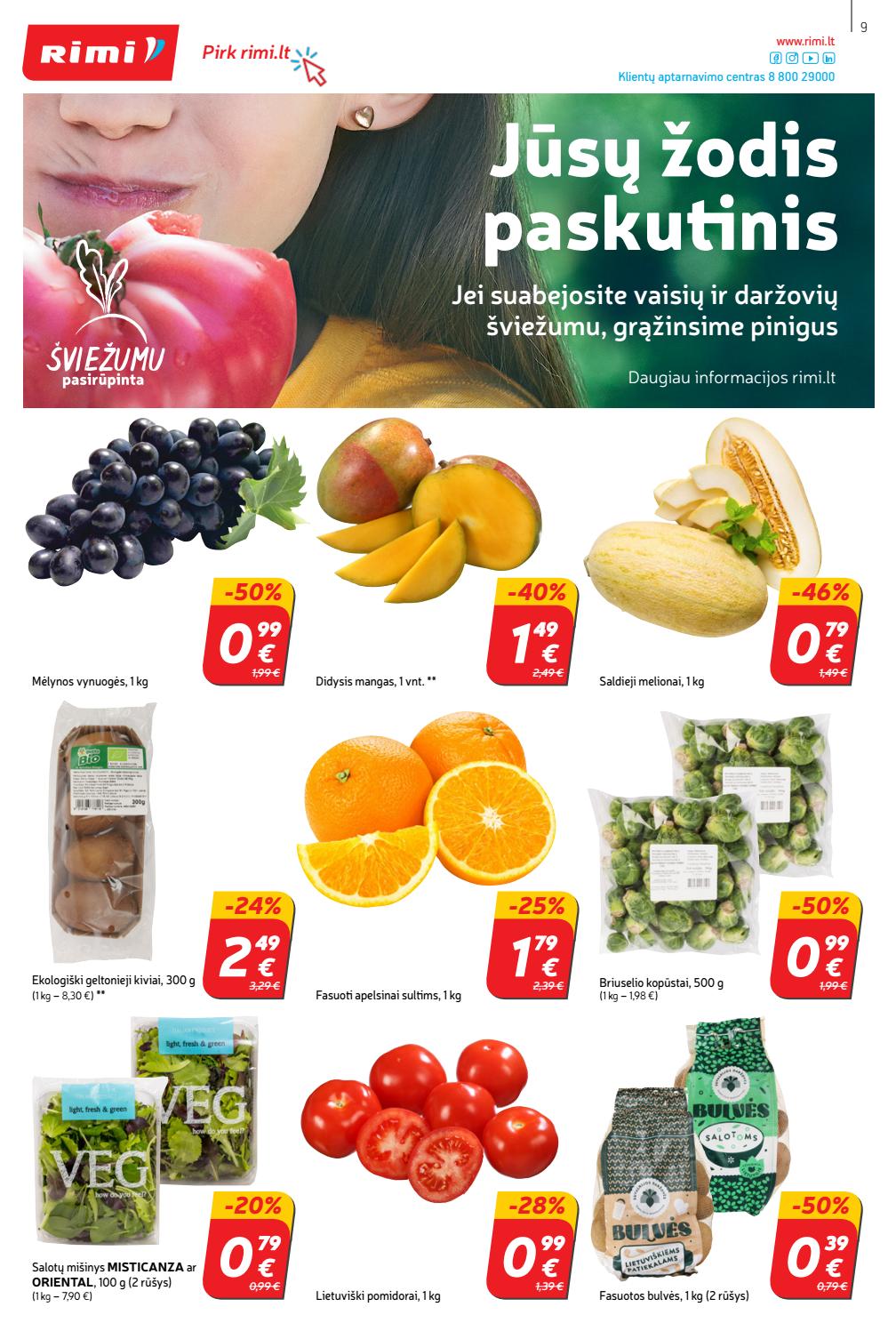 Rimi savaitinis leidinys akcijos nuo 
  2020-09-29 iki 
  2020-10-05 | Leidinukas.lt puslapis 9