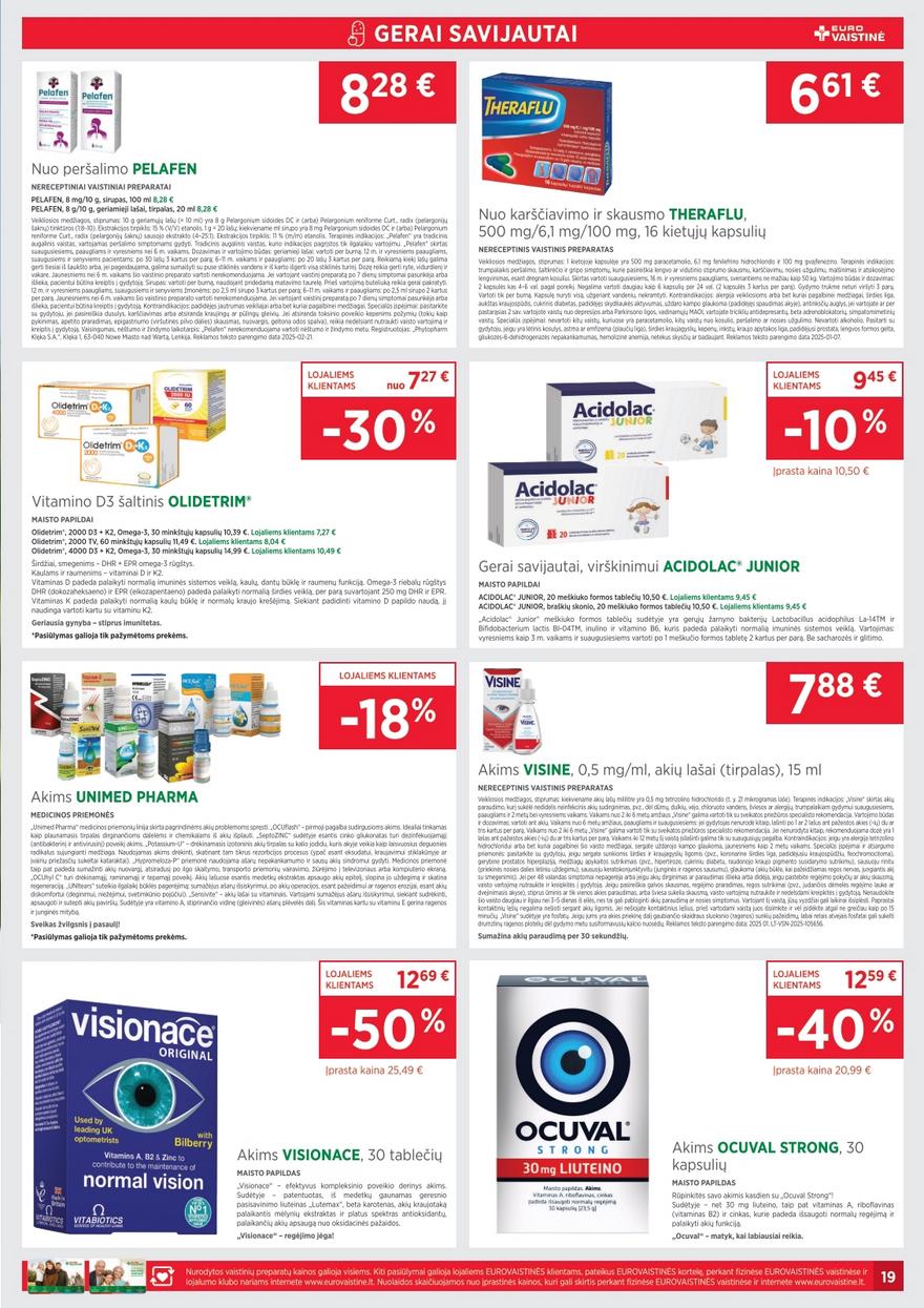 Euro vaistinė katalogas akcijos nuo 
  2026-01-01 iki 
  2026-01-31 | Leidinukas.lt puslapis 19