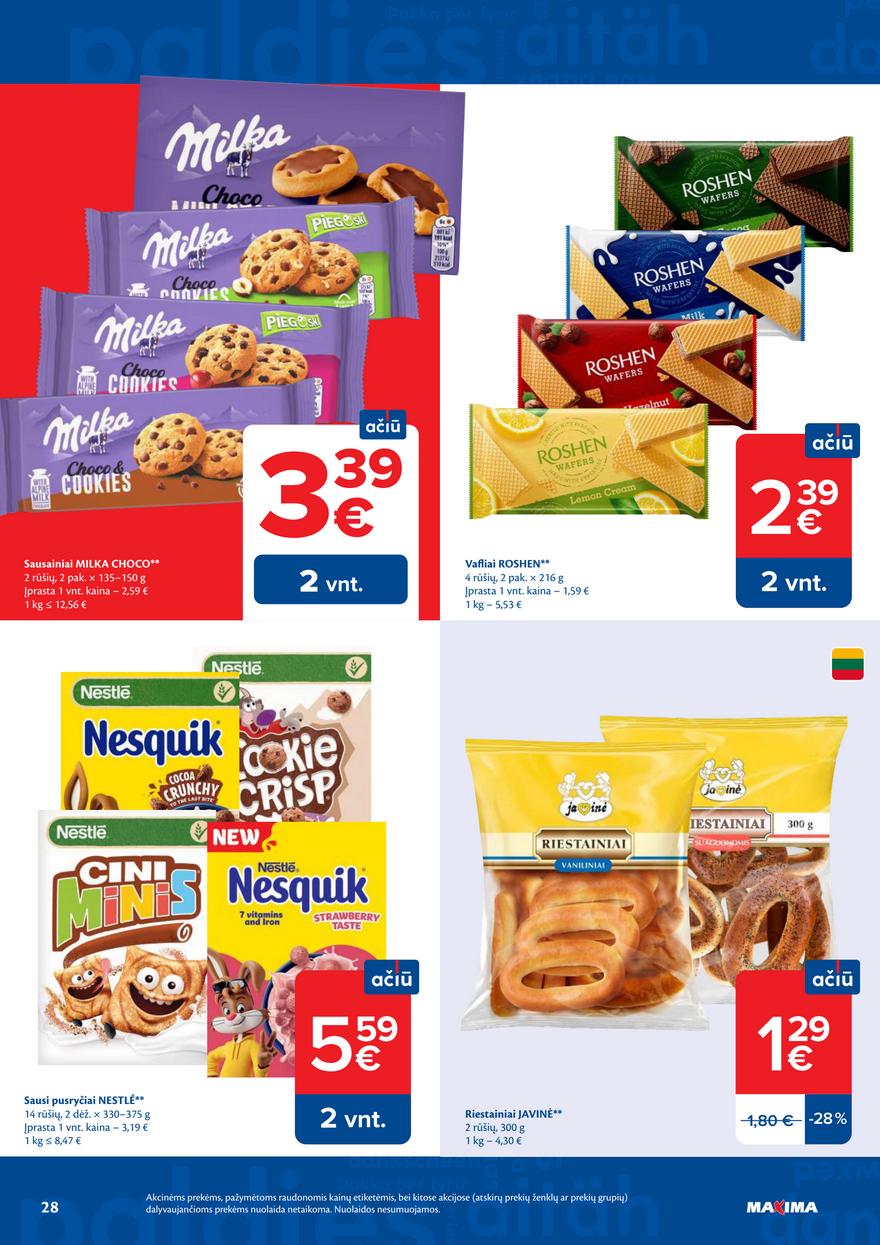 Maxima leidinys akcijos nuo 
  2026-07-14 iki 
  2026-07-20 | Leidinukas.lt puslapis 28