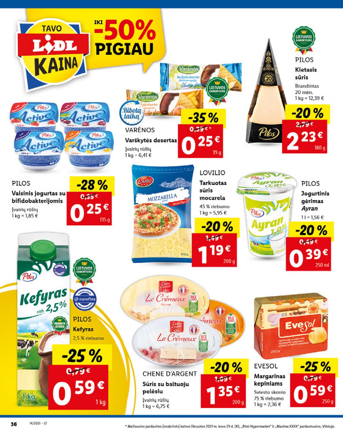 Lidl maisto prekių pasiūlymai akcijos nuo 
  2021-04-05 iki 
  2021-04-11 | Leidinukas.lt puslapis 36