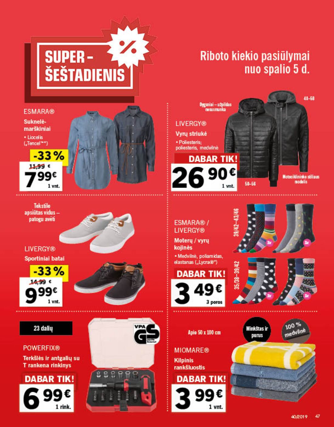 Lidl savaitinis leidinys akcijos nuo 
  2019-09-30 iki 
  2019-10-06 | Leidinukas.lt puslapis 47