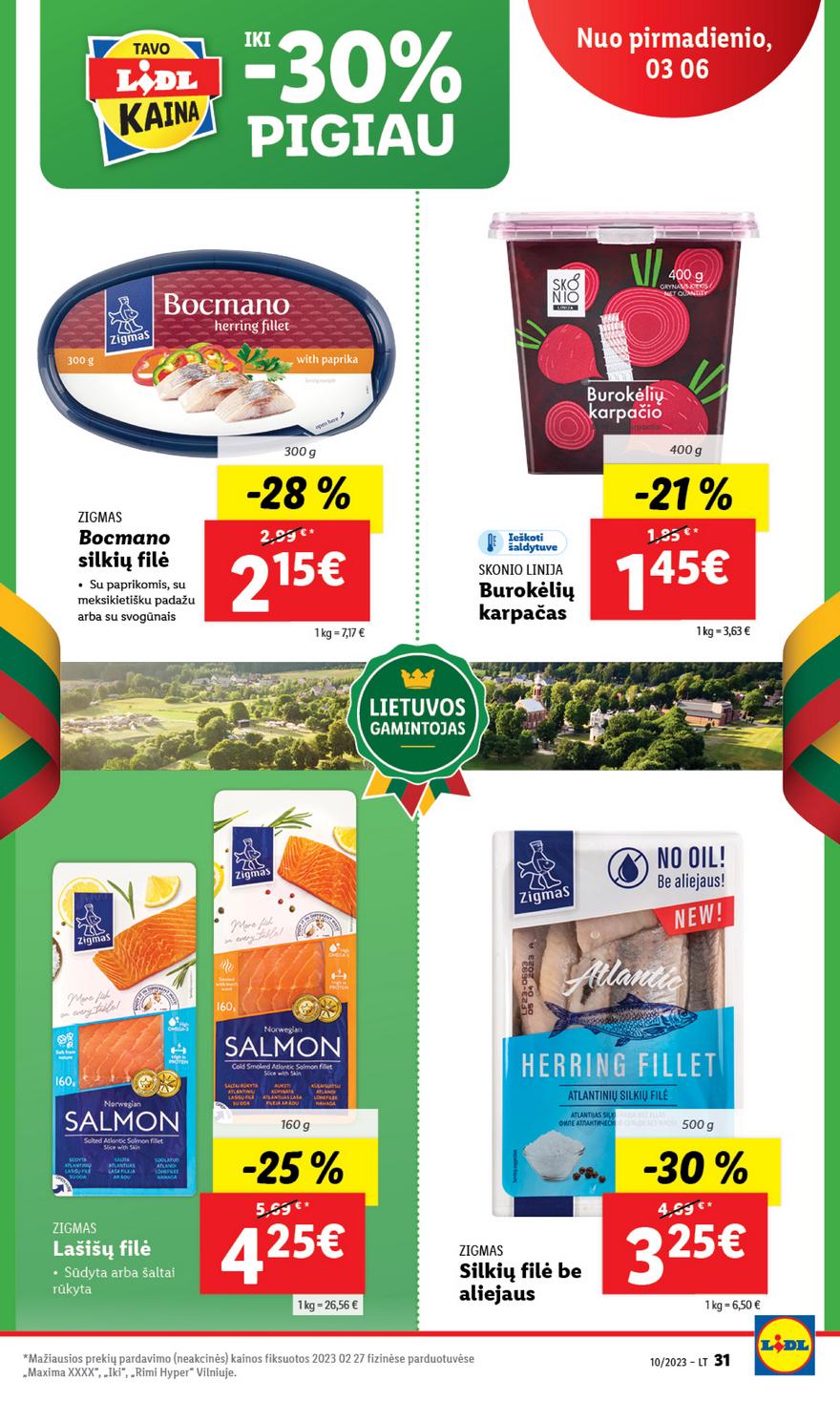 Lidl pasiūlymai akcijos nuo 
  2023-03-03 iki 
  2023-03-12 | Leidinukas.lt puslapis 31