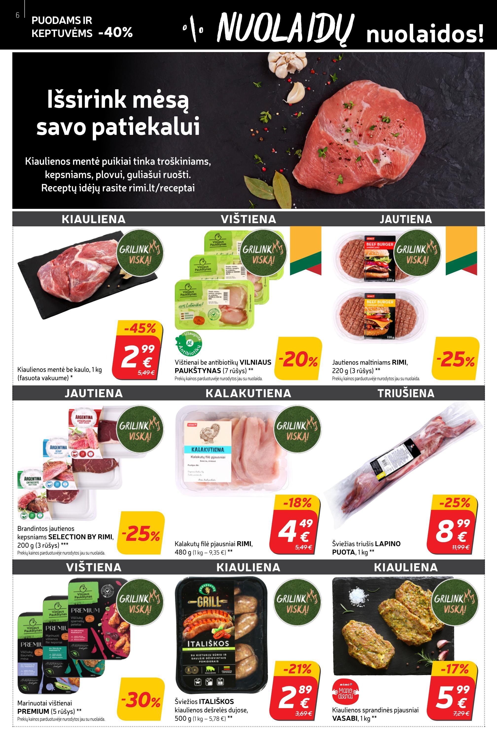 Rimi savaitinis leidinys akcijos nuo 
  2022-06-14 iki 
  2022-06-20 | Leidinukas.lt puslapis 6