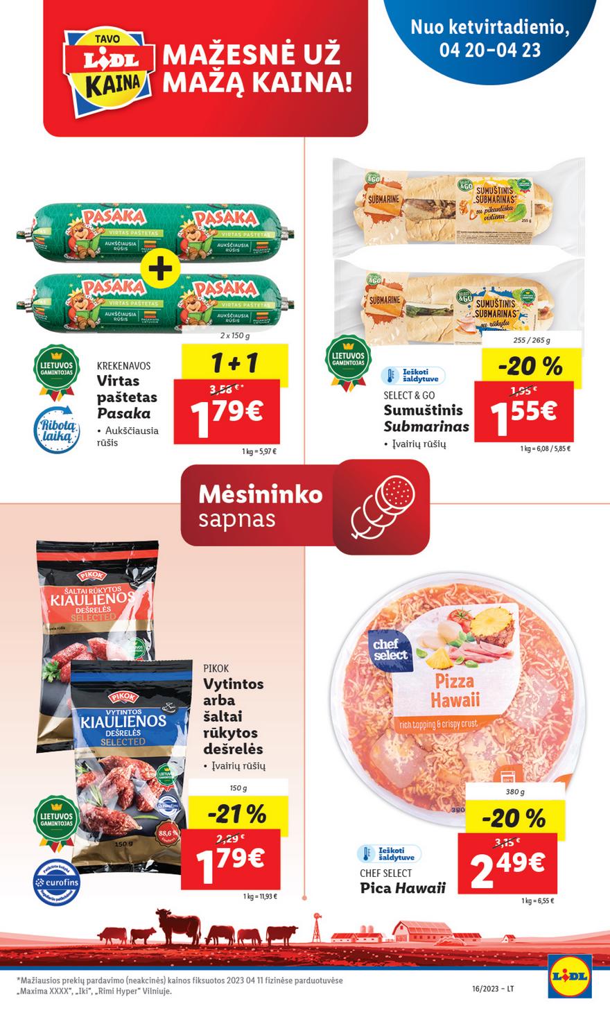 Lidl pasiūlymai akcijos nuo 
  2023-04-17 iki 
  2023-04-23 | Leidinukas.lt puslapis 72