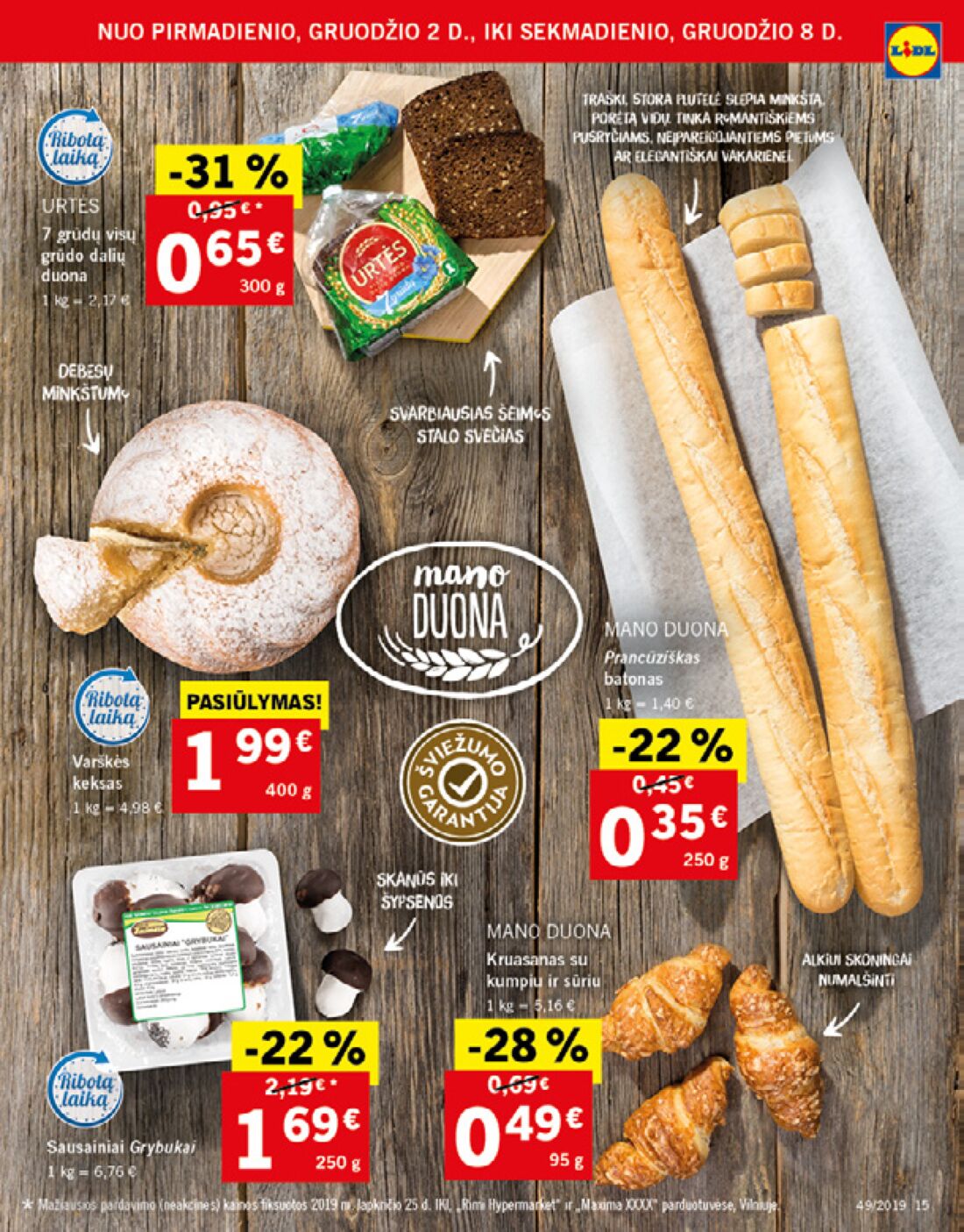 Lidl savaitinis leidinys akcijos nuo 
  2019-12-02 iki 
  2019-12-08 | Leidinukas.lt puslapis 15