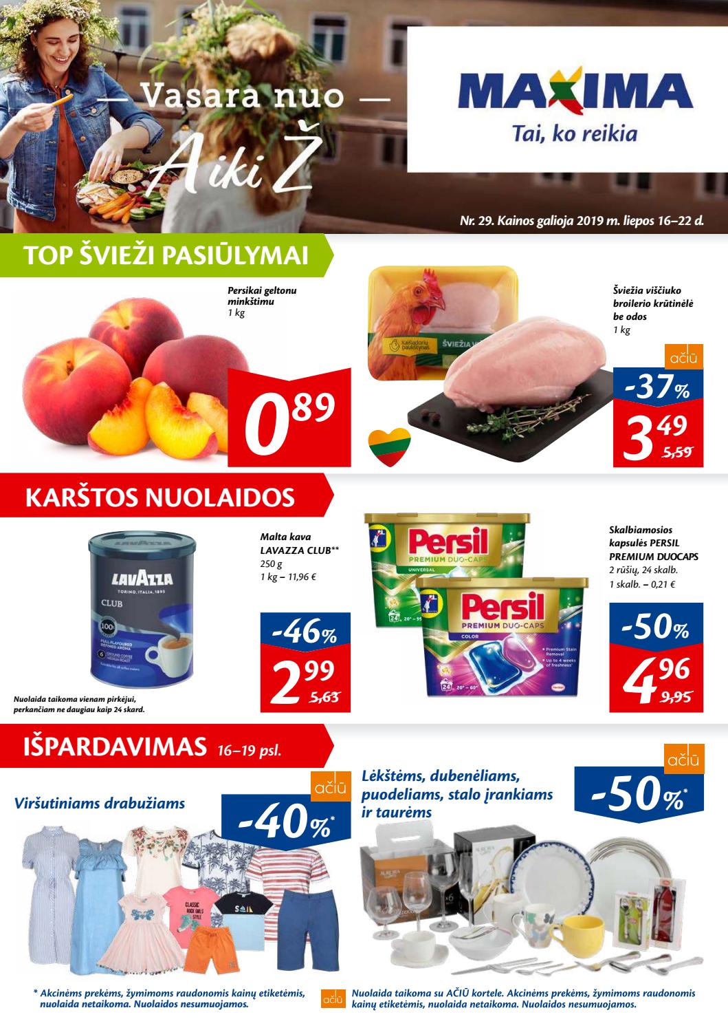 Maxima kaininis leidinys akcijos nuo 
  2019-07-16 iki 
  2019-07-22 | Leidinukas.lt puslapis 1