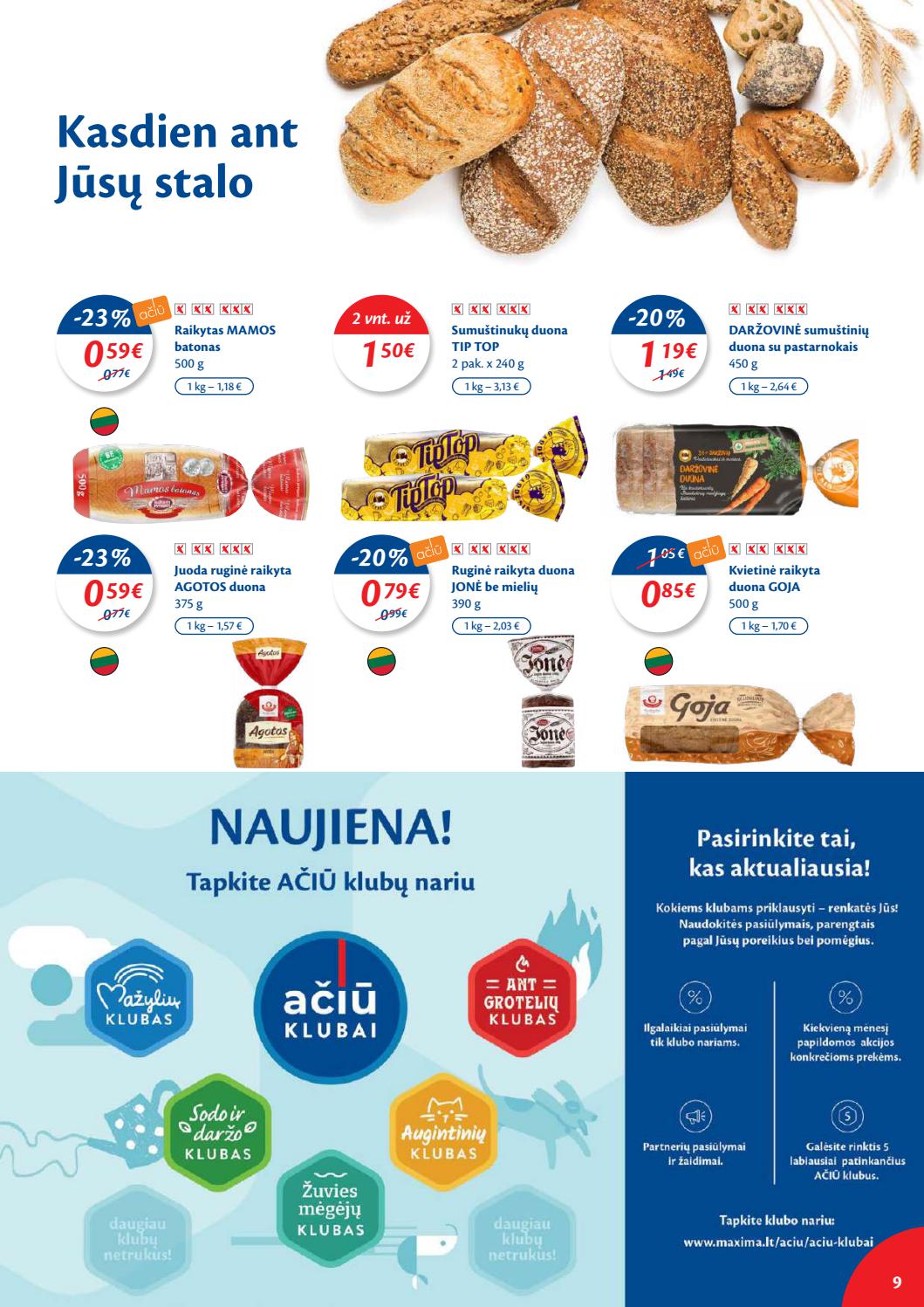 Maxima kaininis leidinys akcijos nuo 
  2021-07-06 iki 
  2021-07-12 | Leidinukas.lt puslapis 9