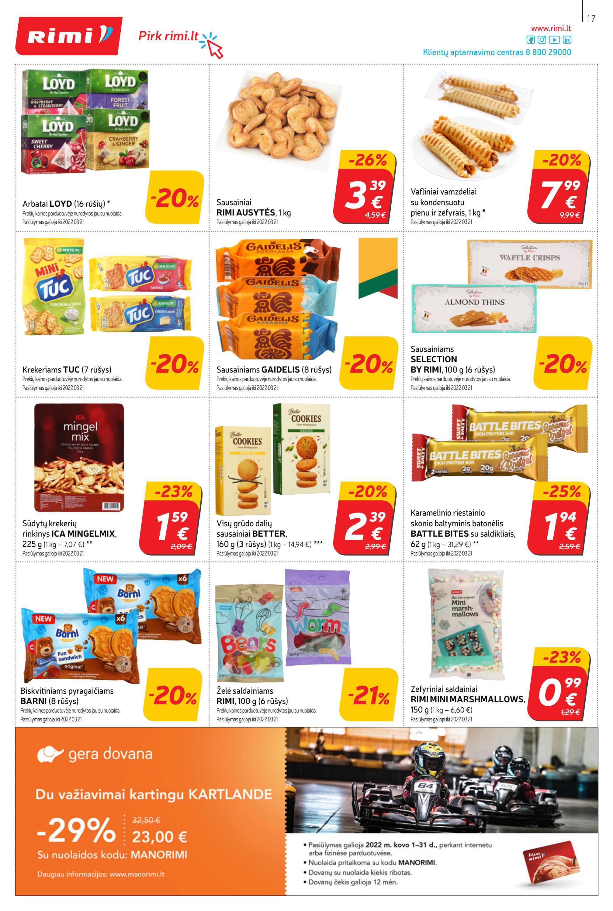 Rimi savaitinis leidinys akcijos nuo 
  2022-03-08 iki 
  2022-03-14 | Leidinukas.lt puslapis 17