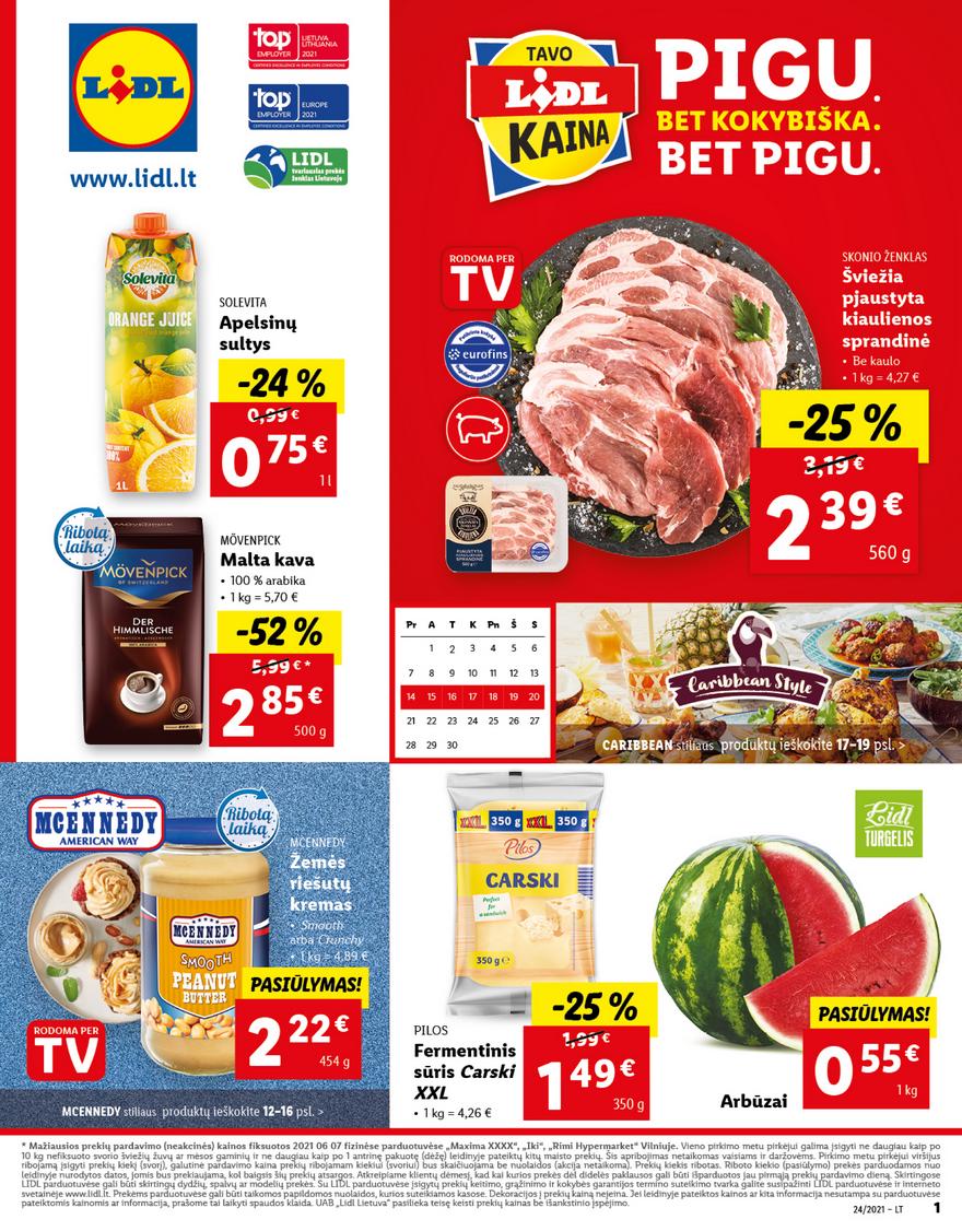 Lidl maisto prekių pasiūlymai akcijos nuo 
  2021-06-14 iki 
  2021-06-20 | Leidinukas.lt puslapis 1