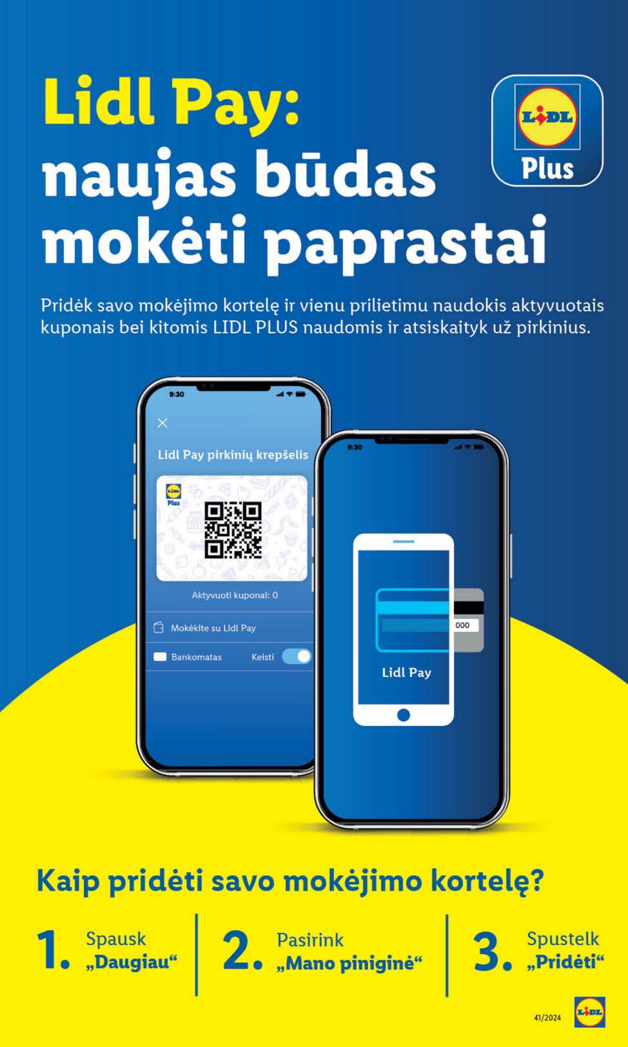 Lidl savaitinis leidinys akcijos nuo
2024-10-07 iki
2024-10-13 | Leidinukas.lt puslapis 21
