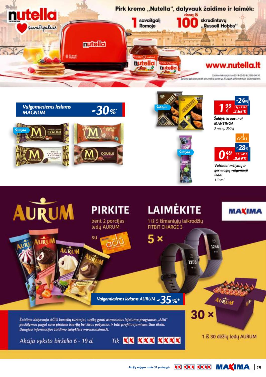 Maxima kaininis leidinys akcijos nuo 
  2019-06-06 iki 
  2019-06-19 | Leidinukas.lt puslapis 19