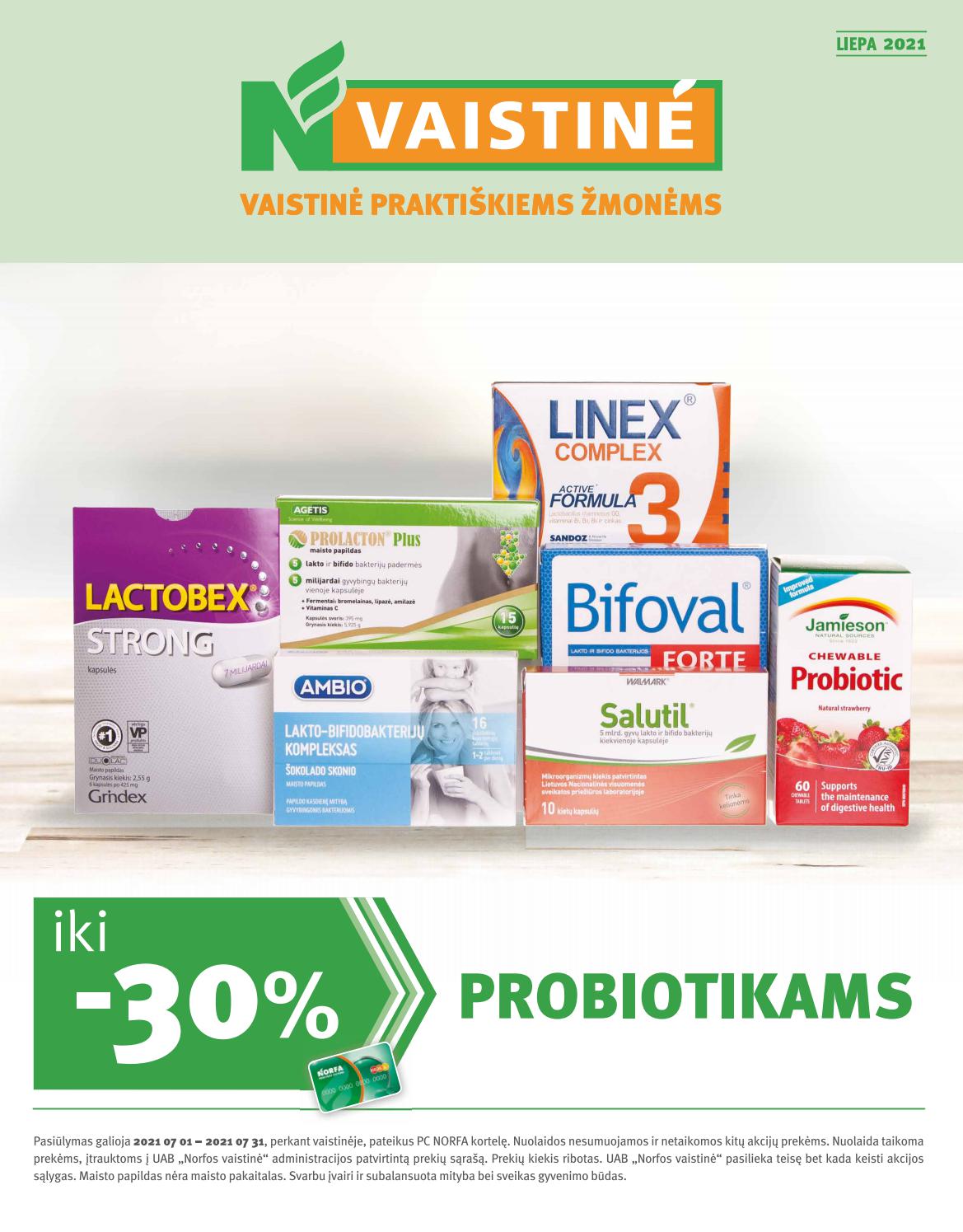 Norfos vaistinės leidinys akcijos nuo 
  2021-07-01 iki 
  2021-07-31 | Leidinukas.lt puslapis 1