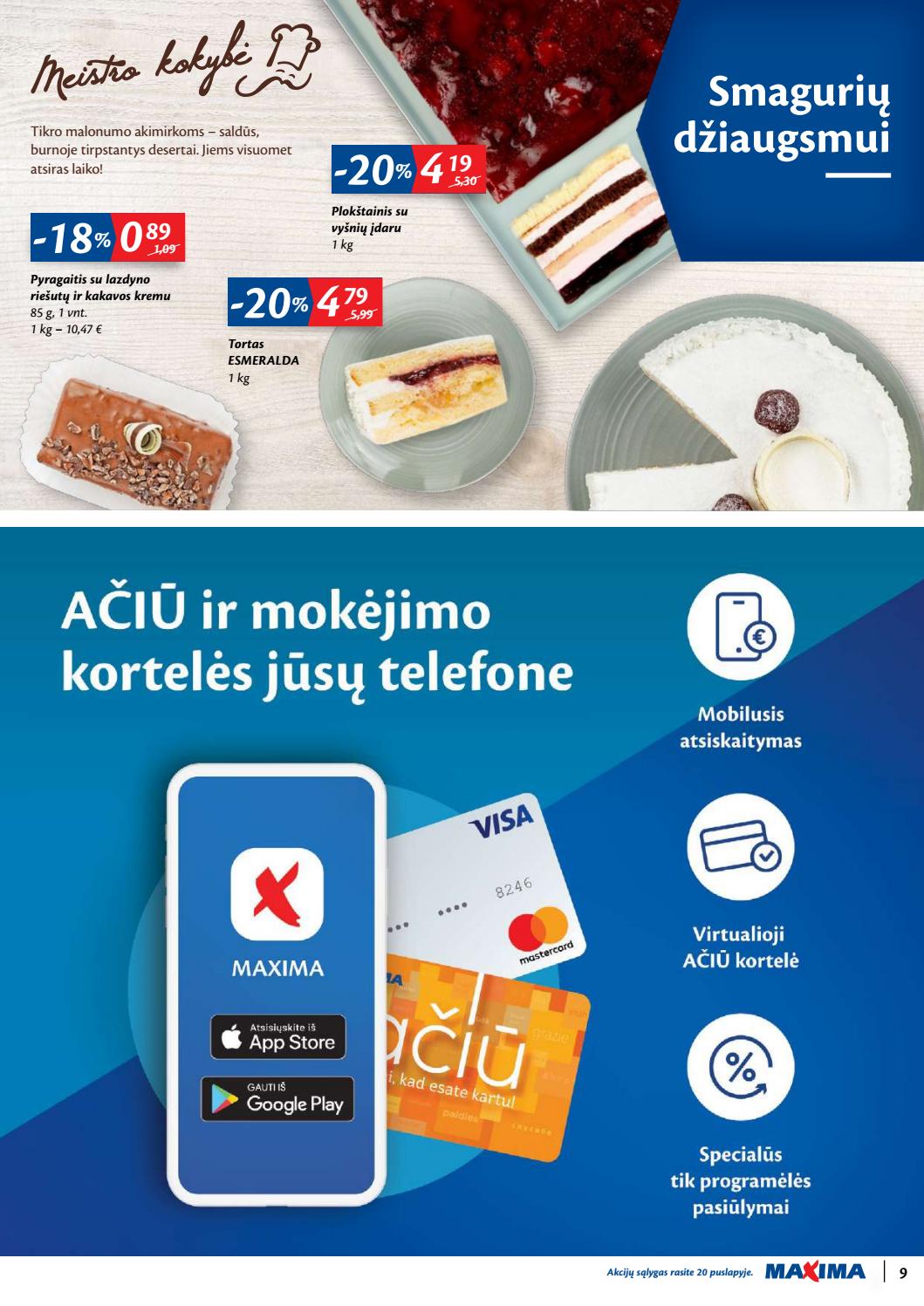 Maxima kaininis leidinys akcijos nuo 
  2019-11-05 iki 
  2019-11-11 | Leidinukas.lt puslapis 9