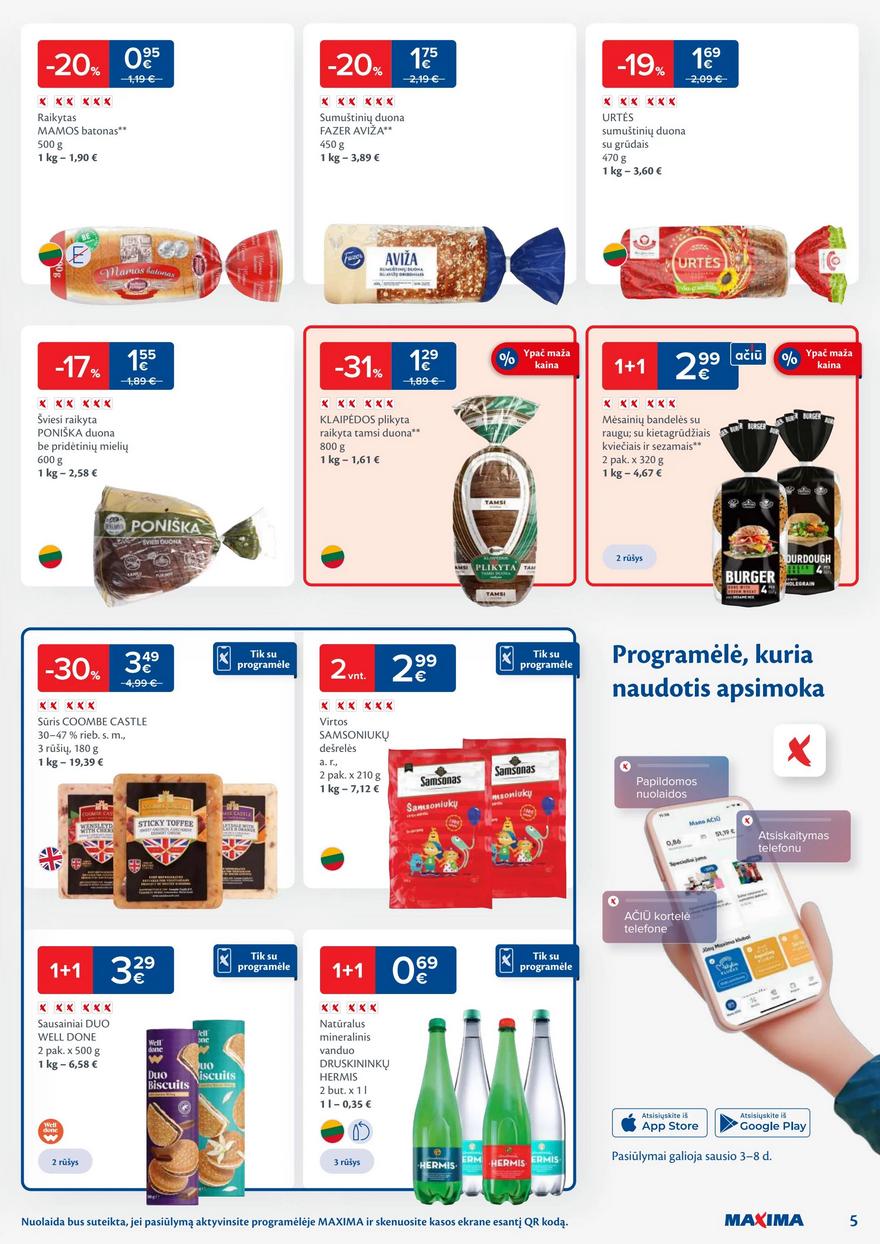Maxima kaininis leidinys akcijos nuo 
  2024-01-03 iki 
  2024-01-08 | Leidinukas.lt puslapis 5