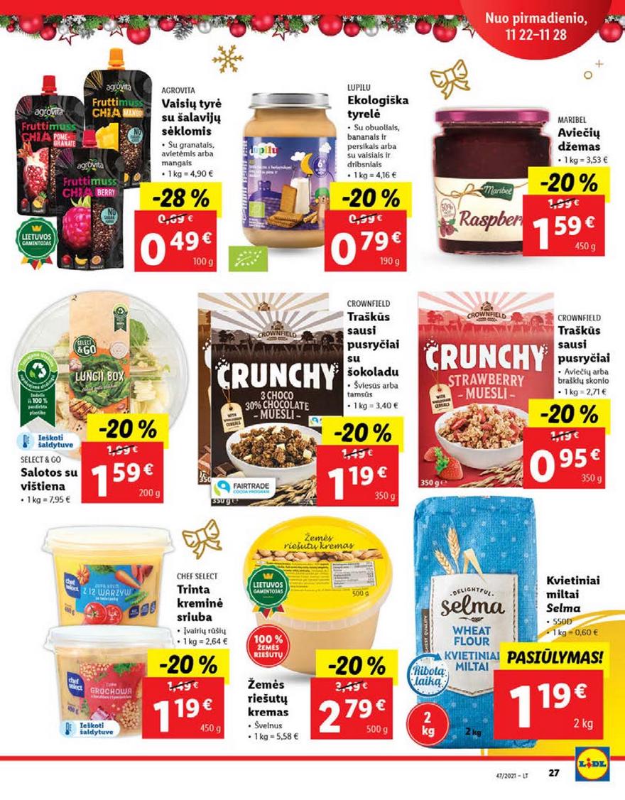 Lidl pasiūlymai akcijos nuo 
  2021-11-22 iki 
  2021-11-28 | Leidinukas.lt puslapis 27