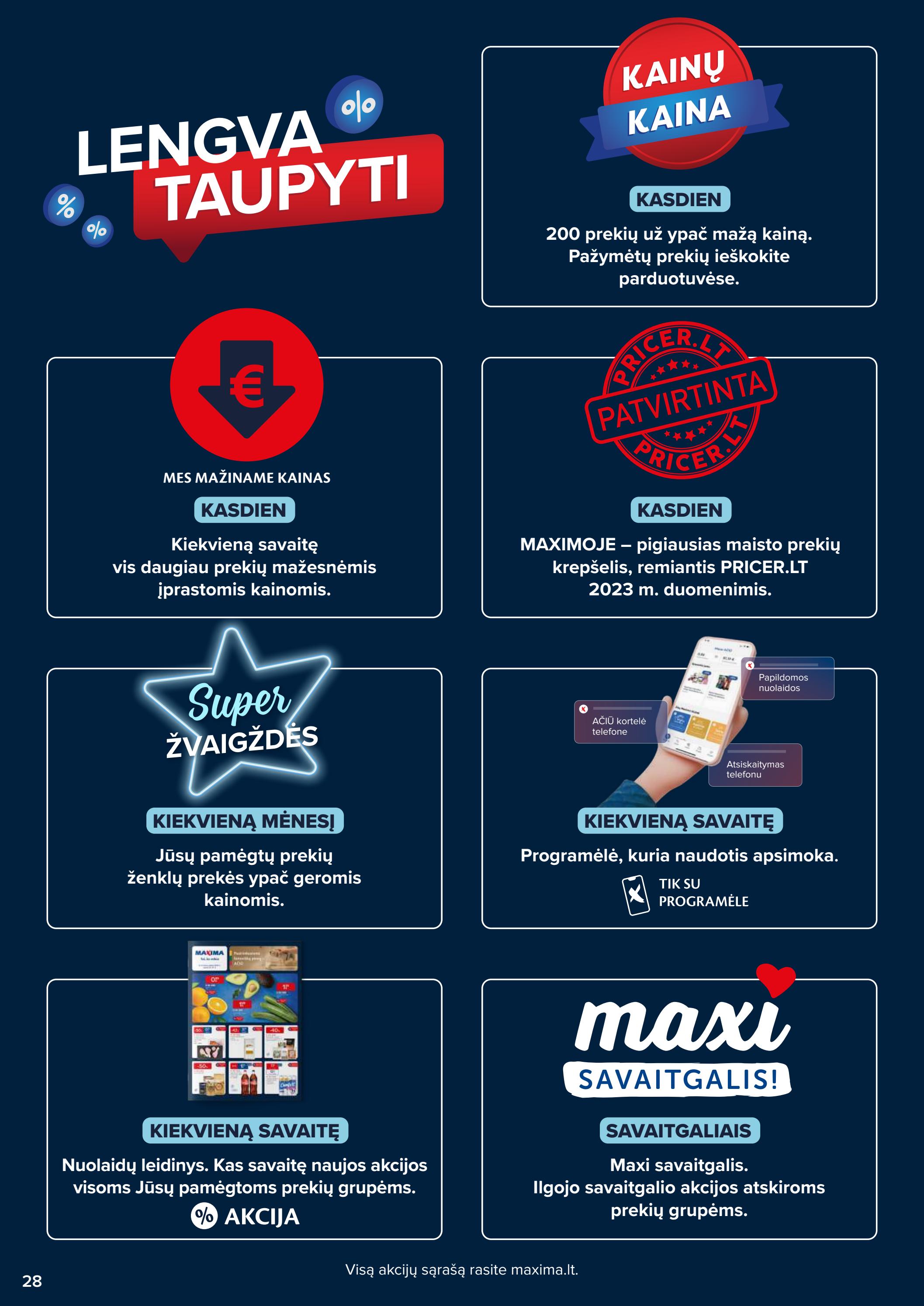 Maxima kaininis leidinys akcijos nuo 
  2023-03-28 iki 
  2023-04-03 | Leidinukas.lt puslapis 28