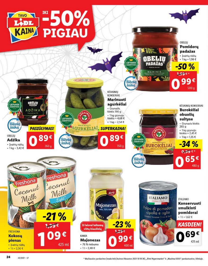 Lidl pasiūlymai akcijos nuo 
  2021-10-25 iki 
  2021-10-31 | Leidinukas.lt puslapis 24