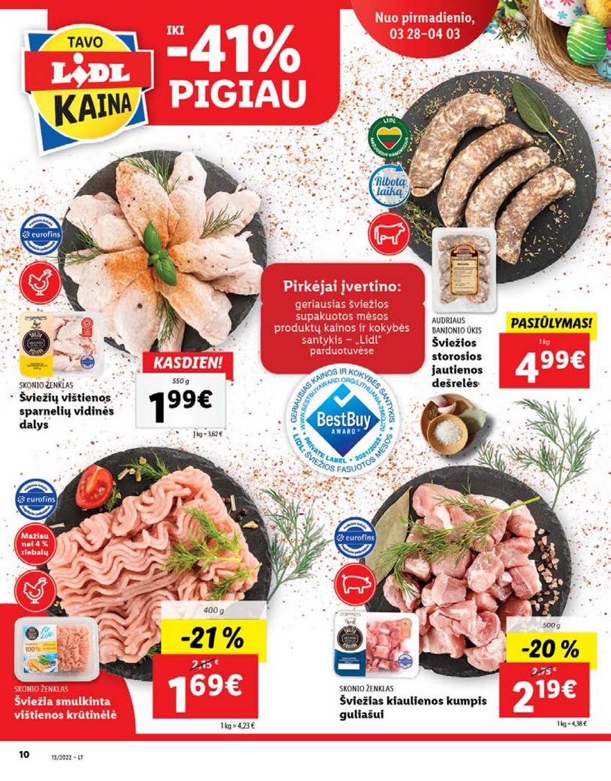 Lidl maisto prekių pasiūlymai akcijos nuo 
  2022-03-28 iki 
  2022-04-03 | Leidinukas.lt puslapis 10