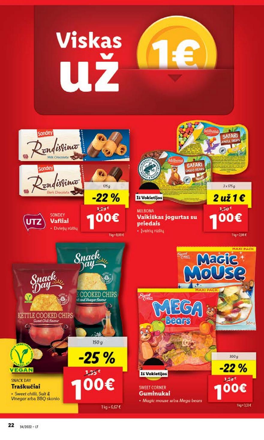 Lidl pasiūlymai akcijos nuo 
  2022-08-22 iki 
  2022-08-28 | Leidinukas.lt puslapis 22