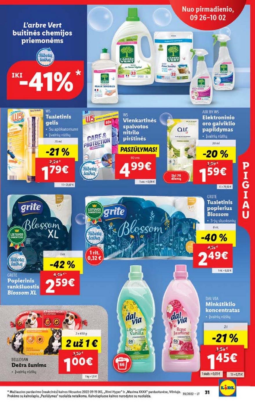Lidl maisto prekių pasiūlymai akcijos nuo 
  2022-09-26 iki 
  2022-10-02 | Leidinukas.lt puslapis 31