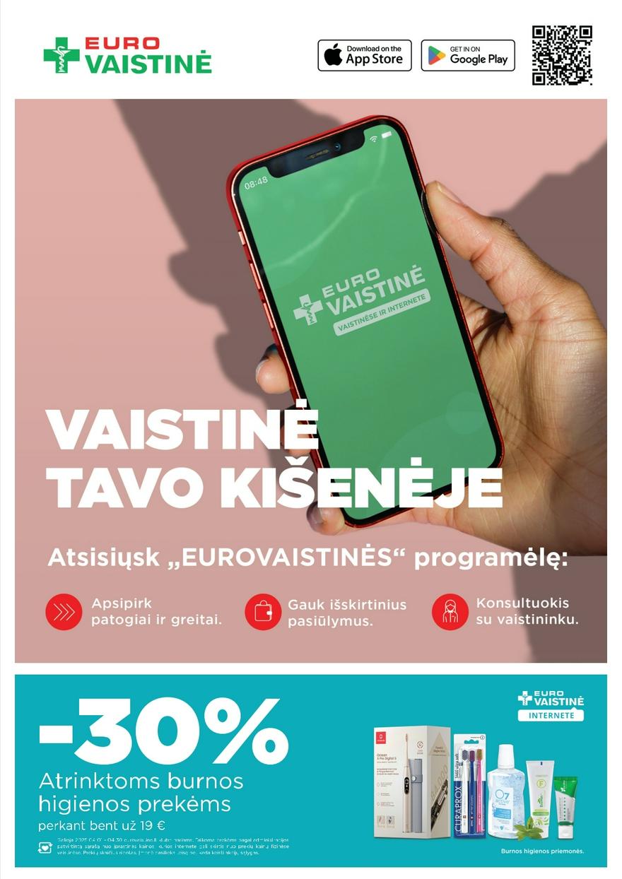Euro vaistinė katalogas akcijos nuo 
  2025-04-01 iki 
  2025-04-30 | Leidinukas.lt puslapis 37