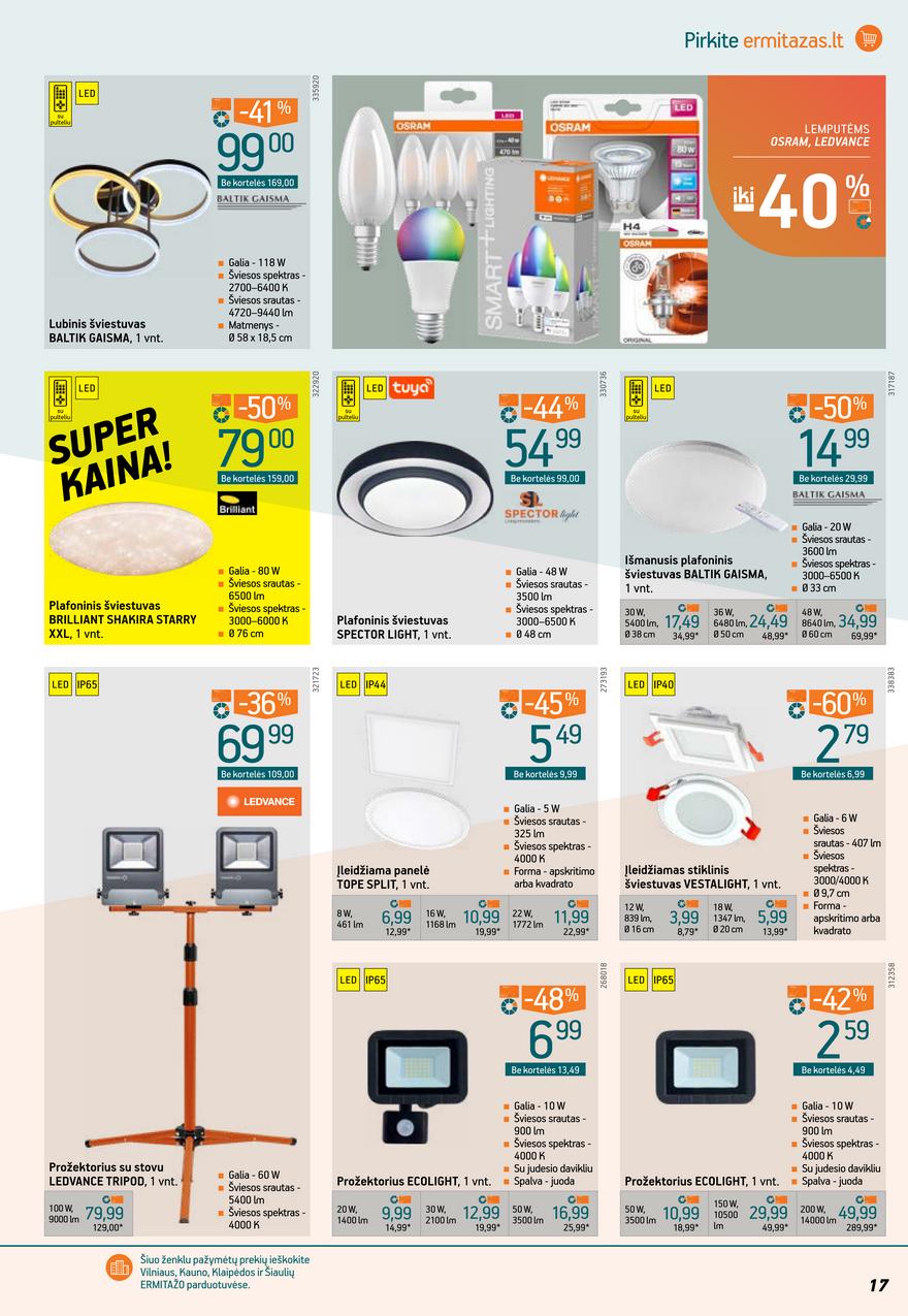 Ermitažas leidinys akcijos nuo 
  2022-02-16 iki 
  2022-03-08 | Leidinukas.lt puslapis 17