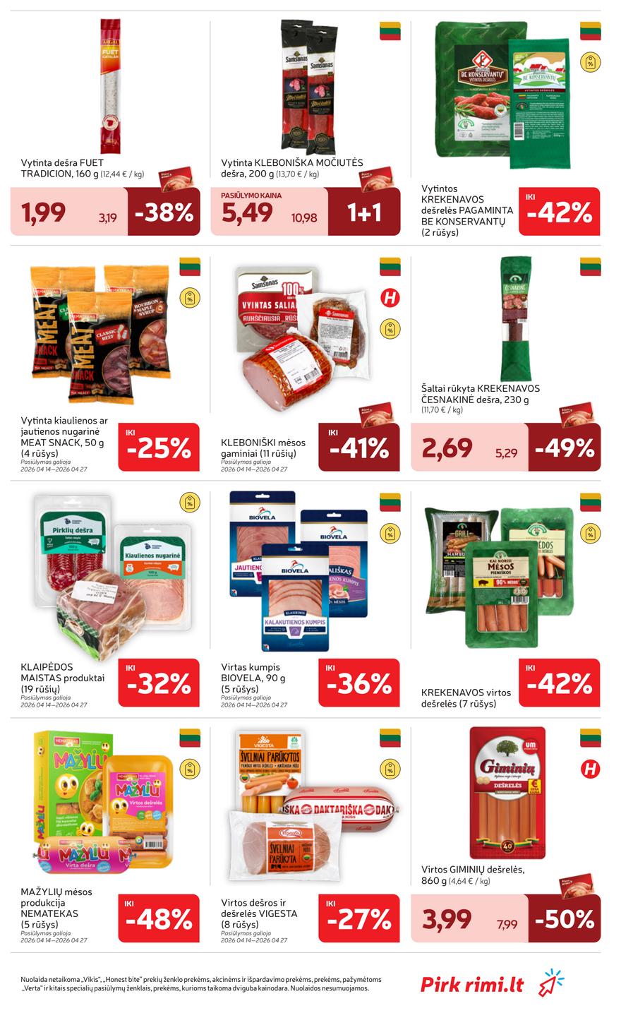 Rimi leidinys akcijos nuo 
  2026-04-14 iki 
  2026-04-20 | Leidinukas.lt puslapis 19